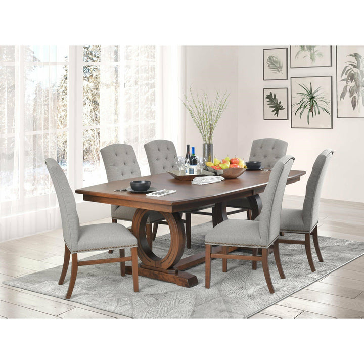 QW Amish Florence 7pc Set w/ Upholstered Chairs