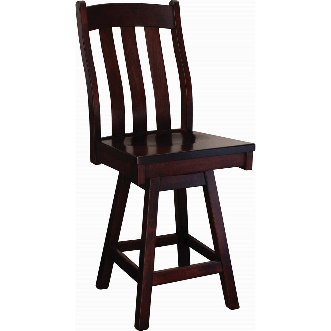 QW Amish Fostoria Swivel Bar Chair