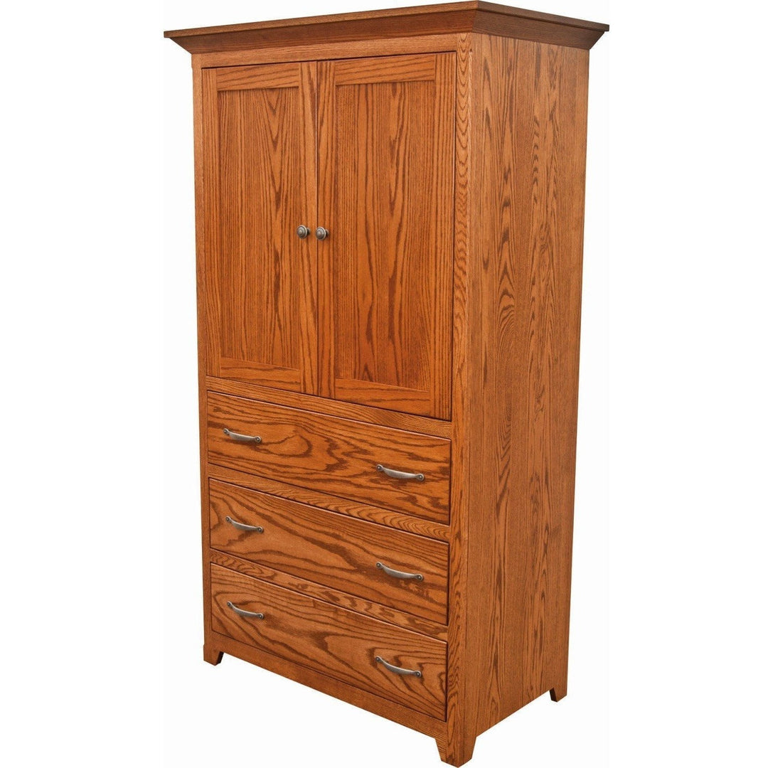 QW Amish FP Shaker Armoire