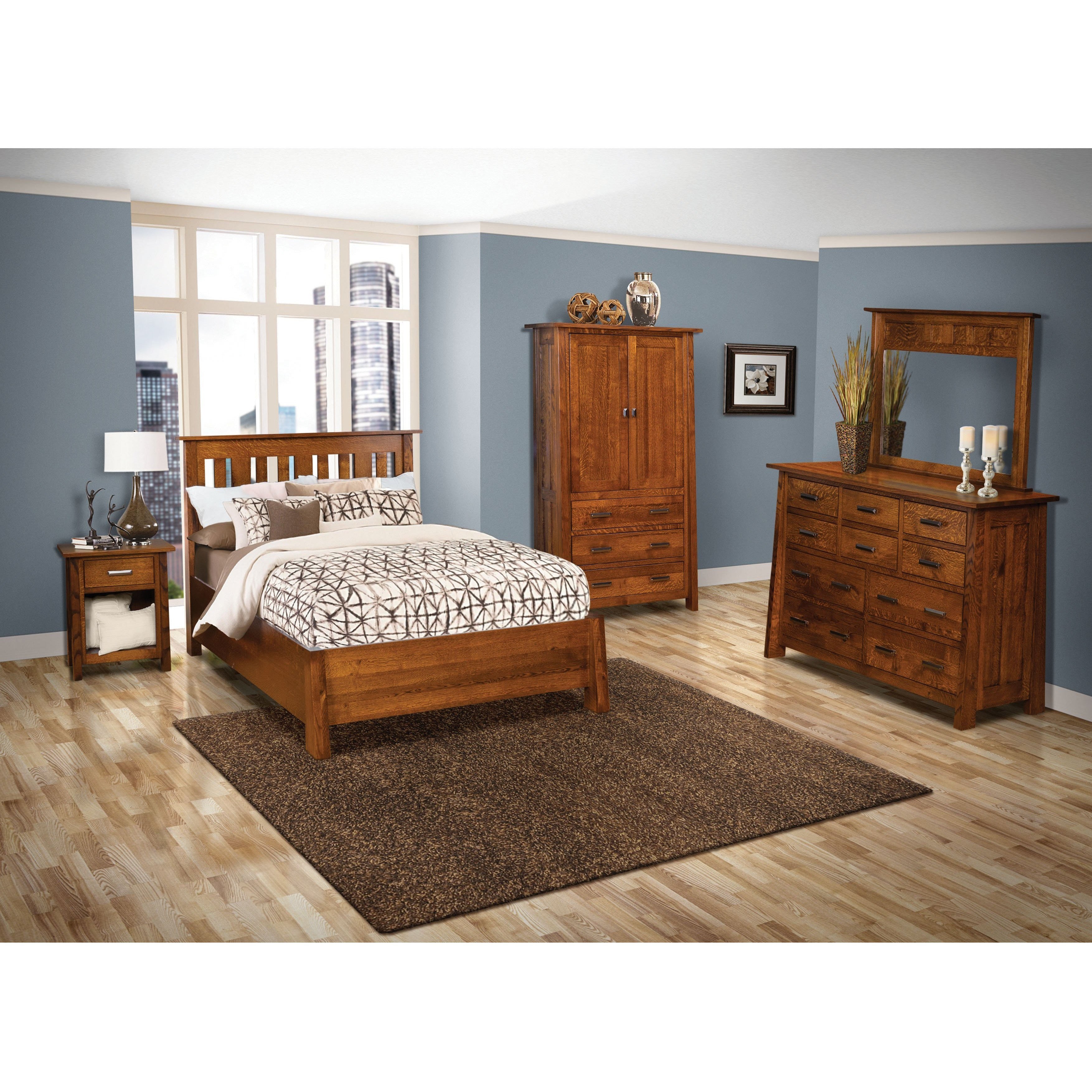 QW Amish Freemont Mission Dresser & Mirror - Thumbnail 2