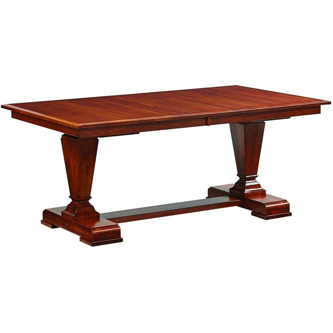 QW Amish Fulton Double Pedestal Table CRLP-FULTON4272W2