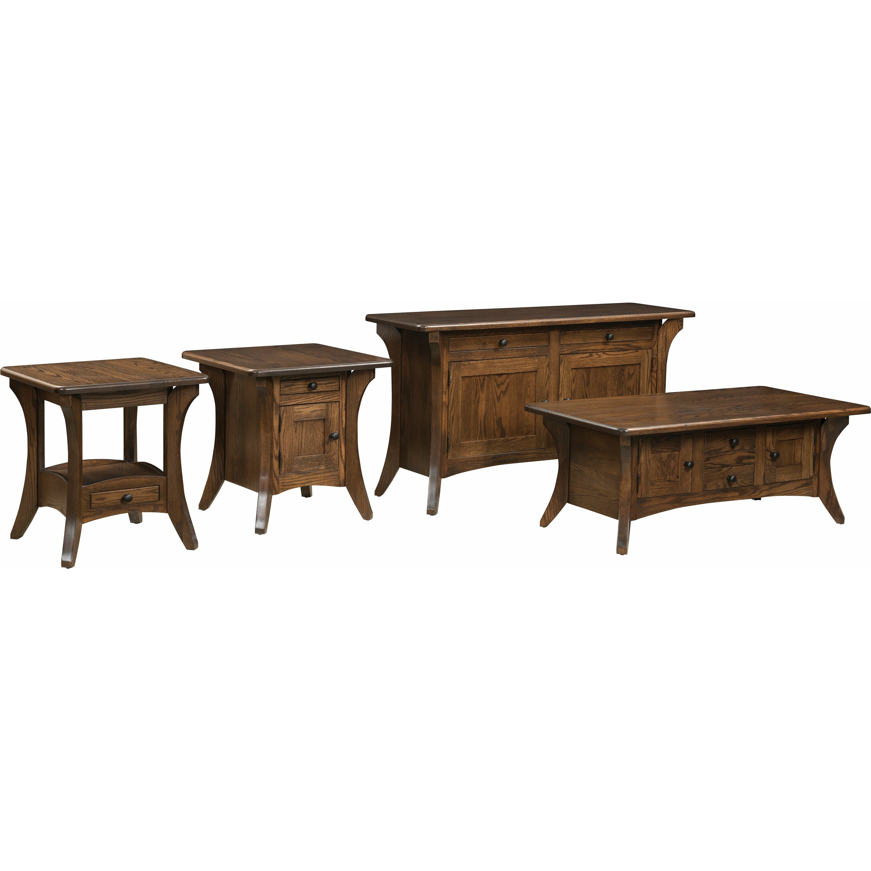 QW Amish Galveston Enclosed Coffee Table - Thumbnail 5