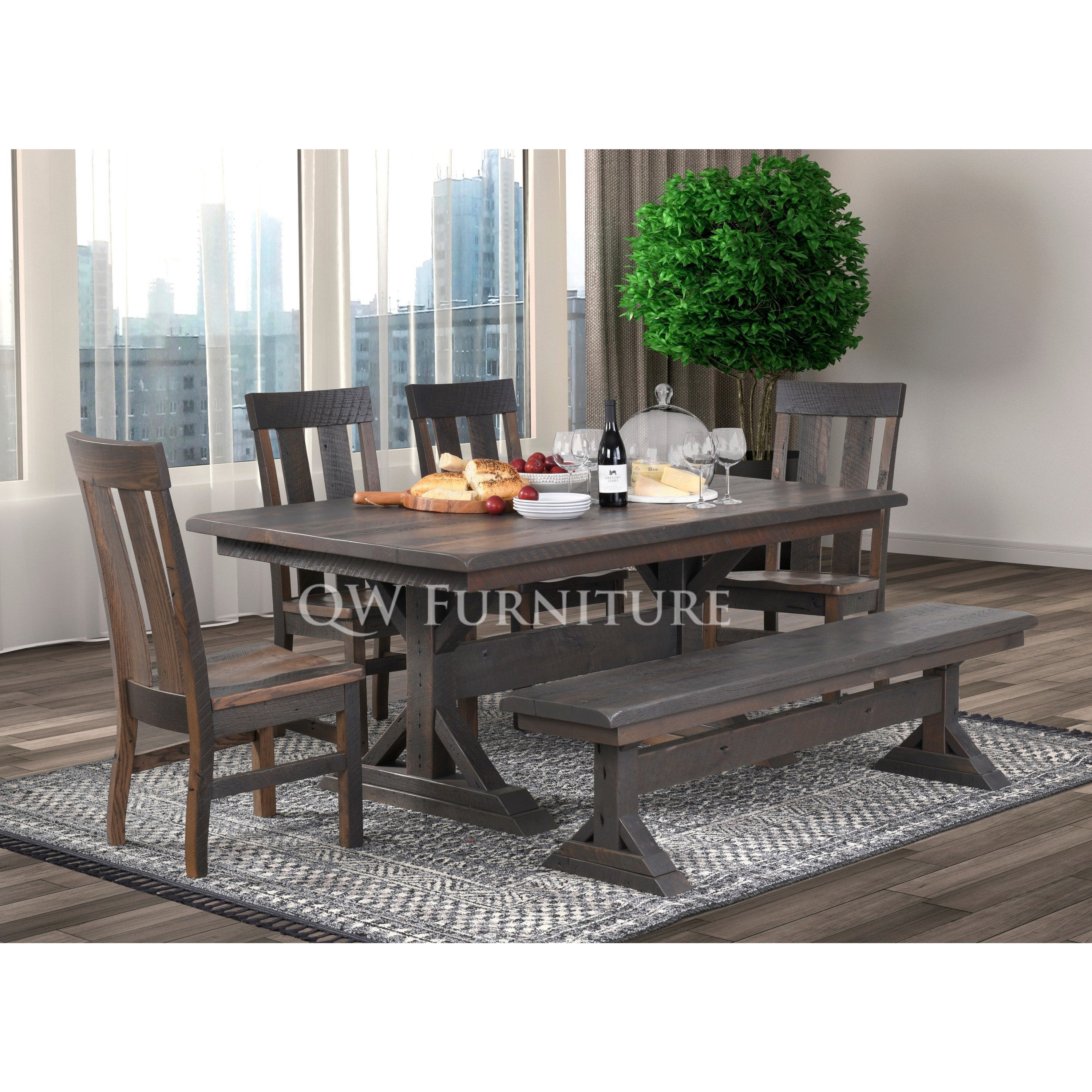 QW Amish Glazier Bench - Thumbnail 2