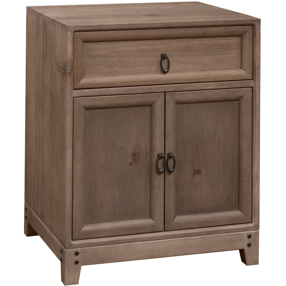 QW Amish Glendale 1 Drawer 2 Door Nightstand