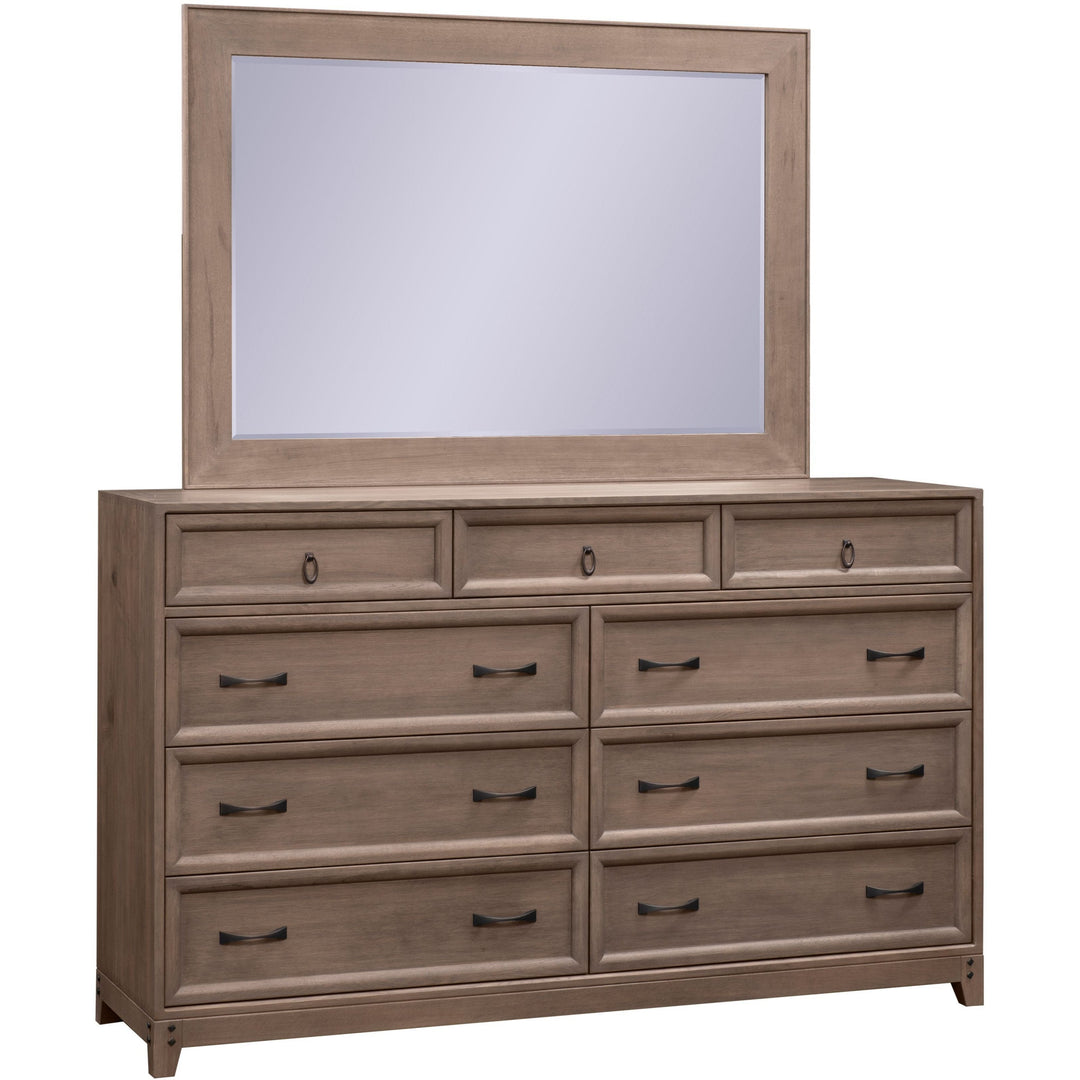 QW Amish Glendale High Dresser with Optional Mirror