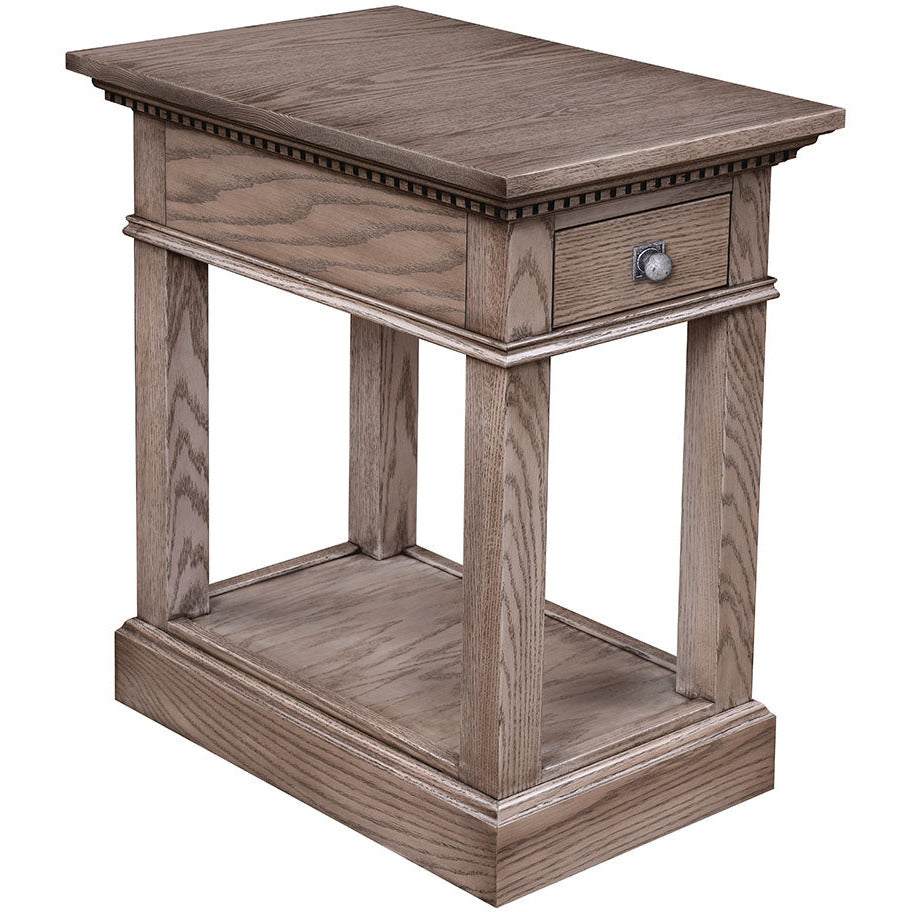 QW Amish Grand Manor Chair Side End Table