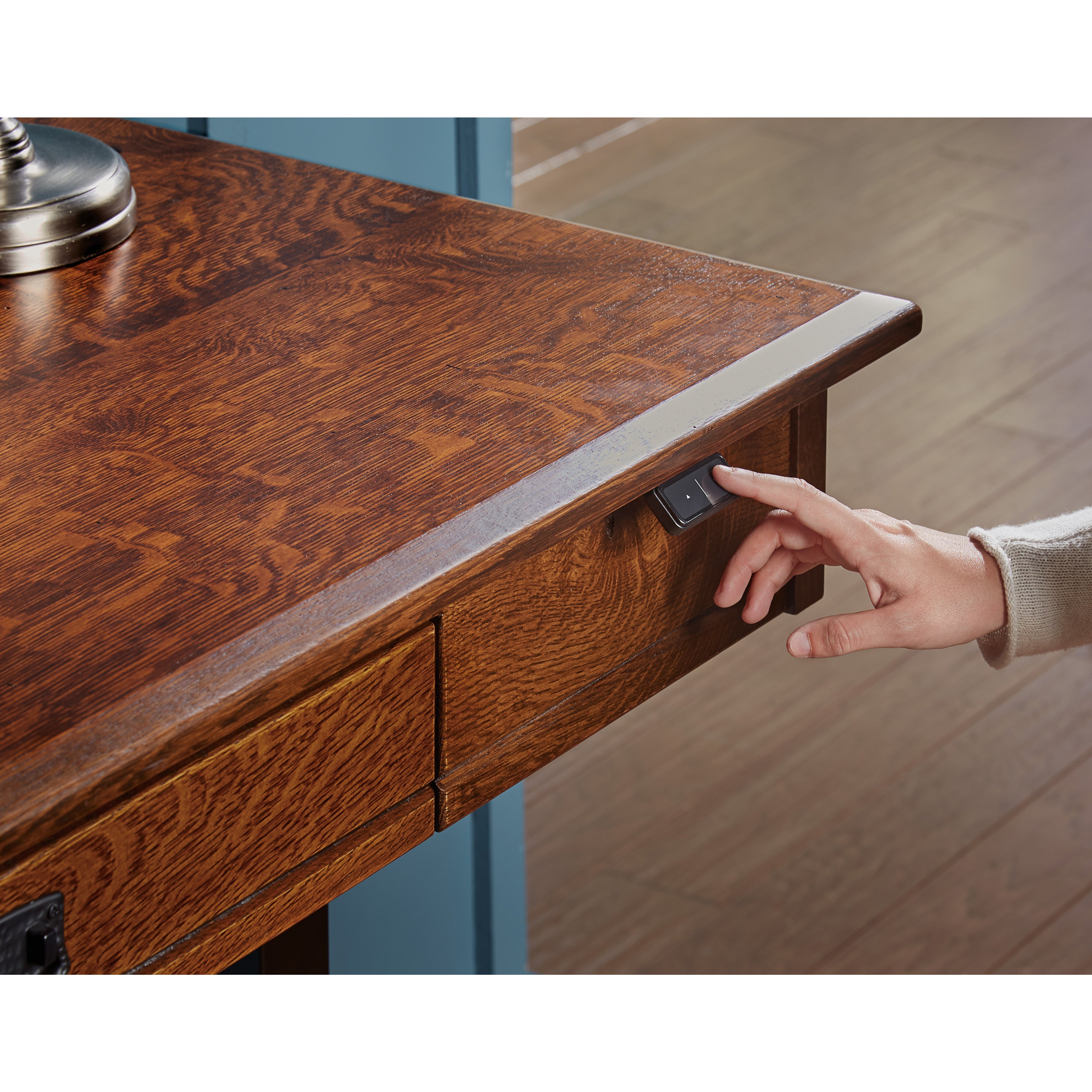 QW Amish Grant Houston Lift Desk - Thumbnail 3