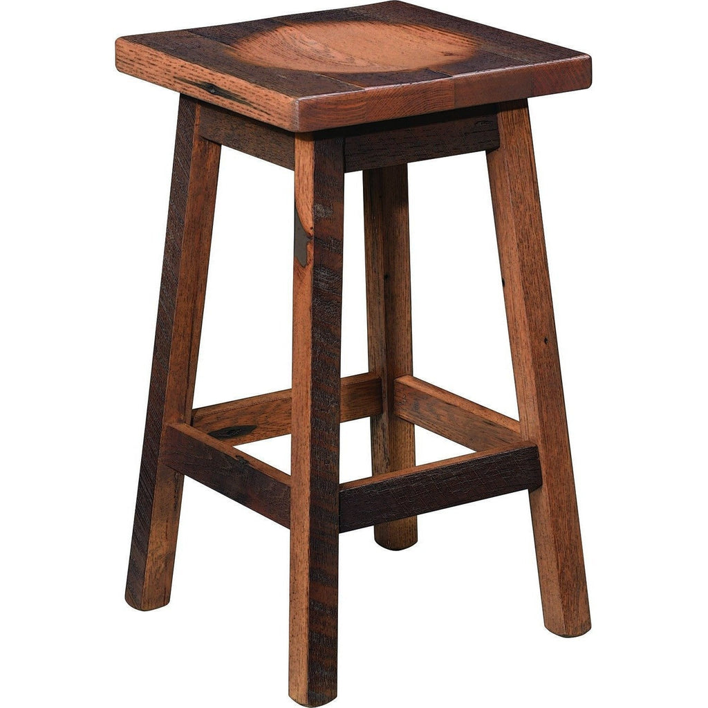Greenville Reclaimed Stool | Amish Solid Wood | QW Furniture