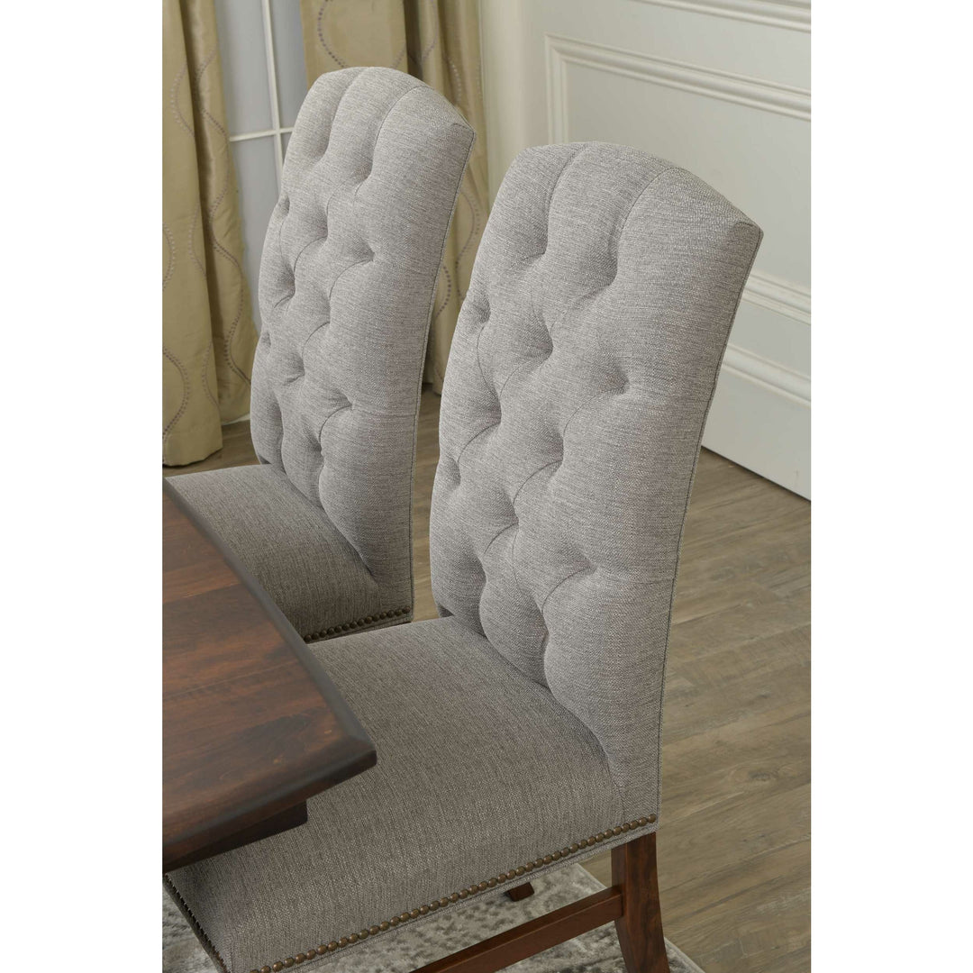 QW Amish Hamilton 7pc Set w/ Upholstered Chairs