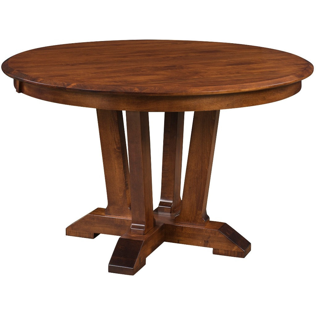 QW Amish Harper Single Pedestal Table