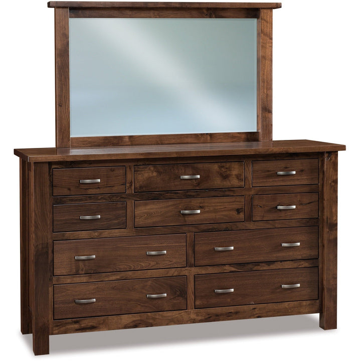 QW Amish Heidi 10 Drawer Dresser & Optional Mirror