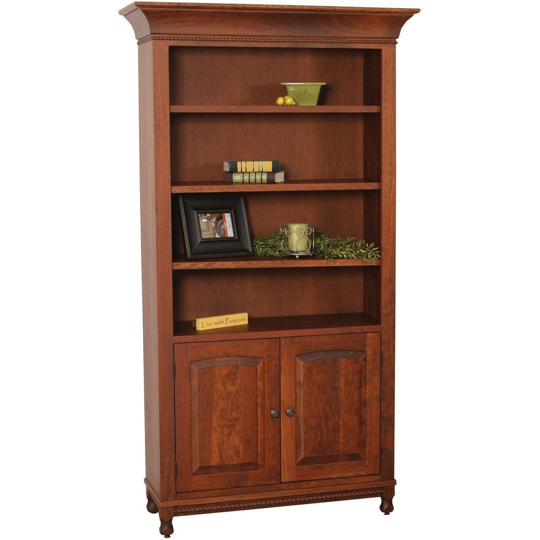 QW Amish Henry Stephen's Bookcase With Doors MEKH-HS9072-D