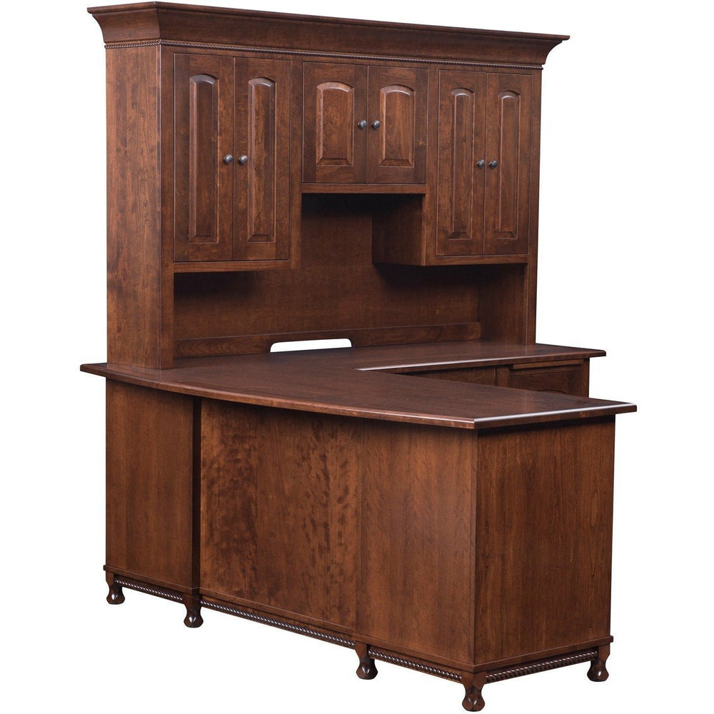 QW Amish Henry Stephen's L Shape Corner Desk with Optional Hutch MEKH-HS90419241
