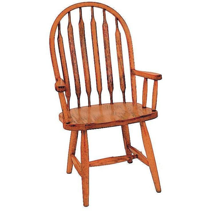 QW Amish High Bent Paddle Arm Chair PZVW-HIGH BENT PADDLE ARM