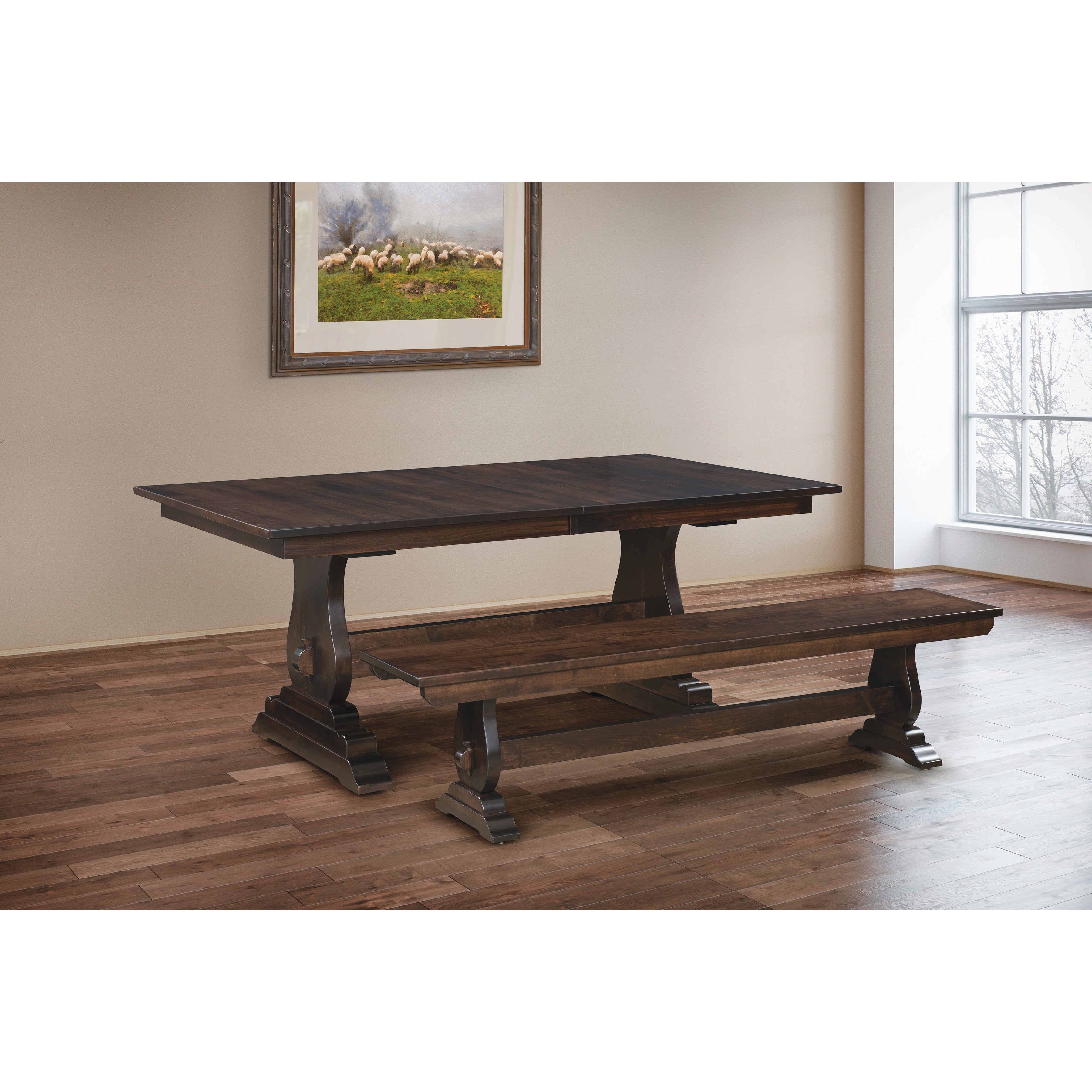 QW Amish Holland Trestle Table - Thumbnail 2
