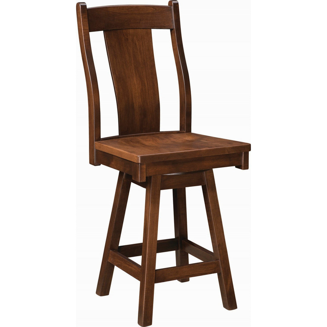 QW Amish Huron Swivel Bar Chair