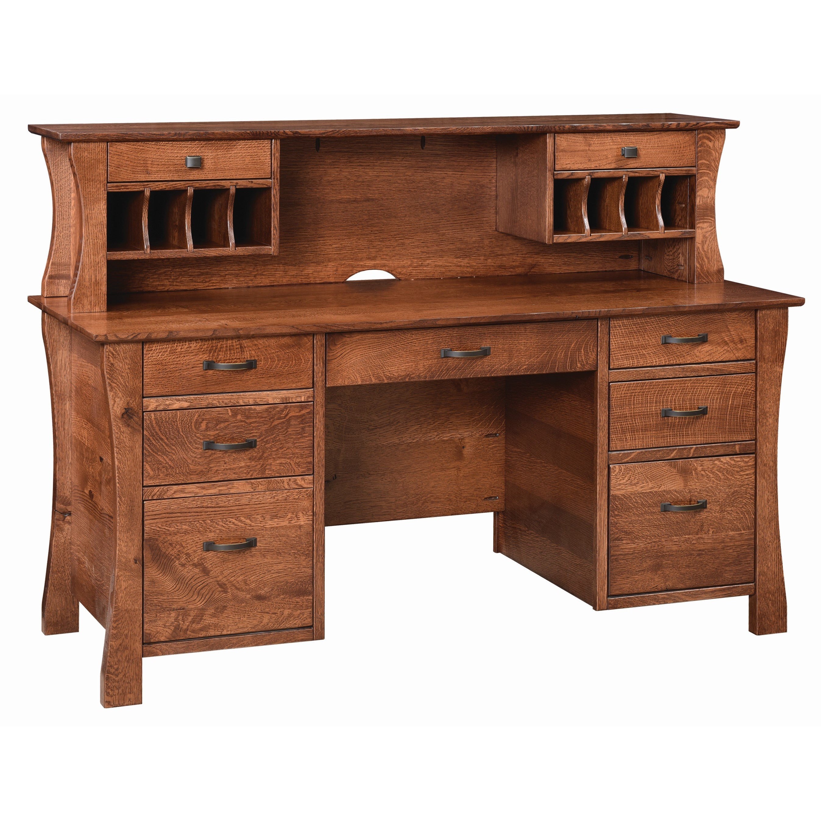 Low hutch deals desk