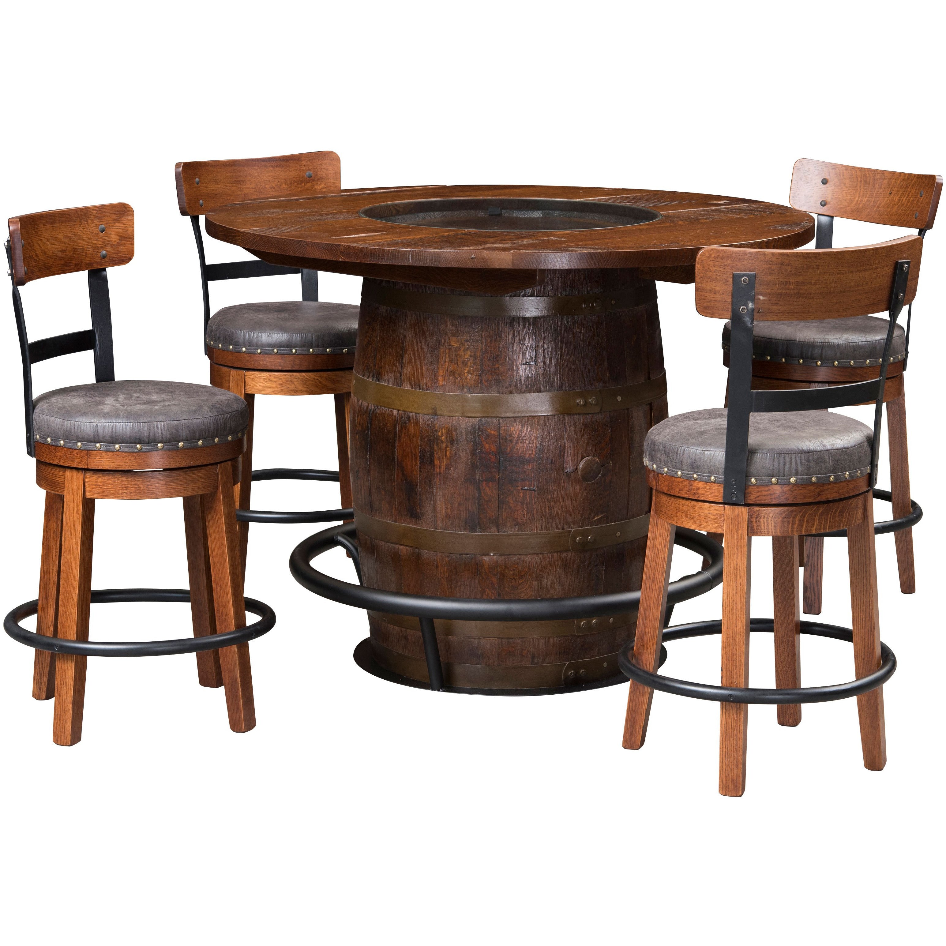 QW Amish Kelso Swivel Stool