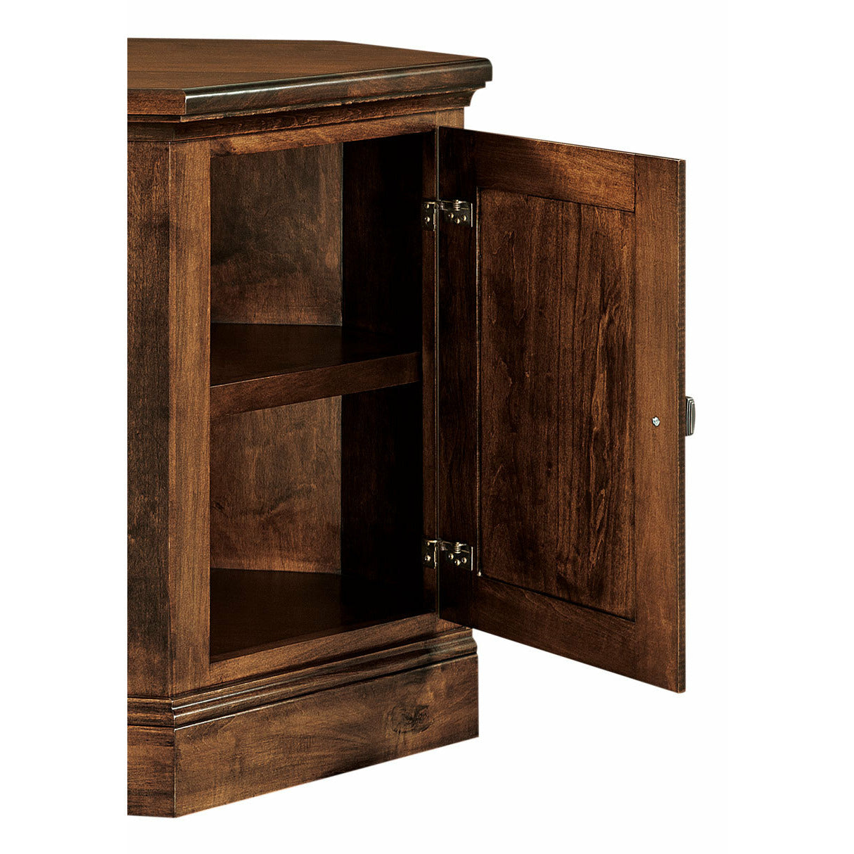 QW Amish Kincade 61" Corner TV Stand - Thumbnail 3