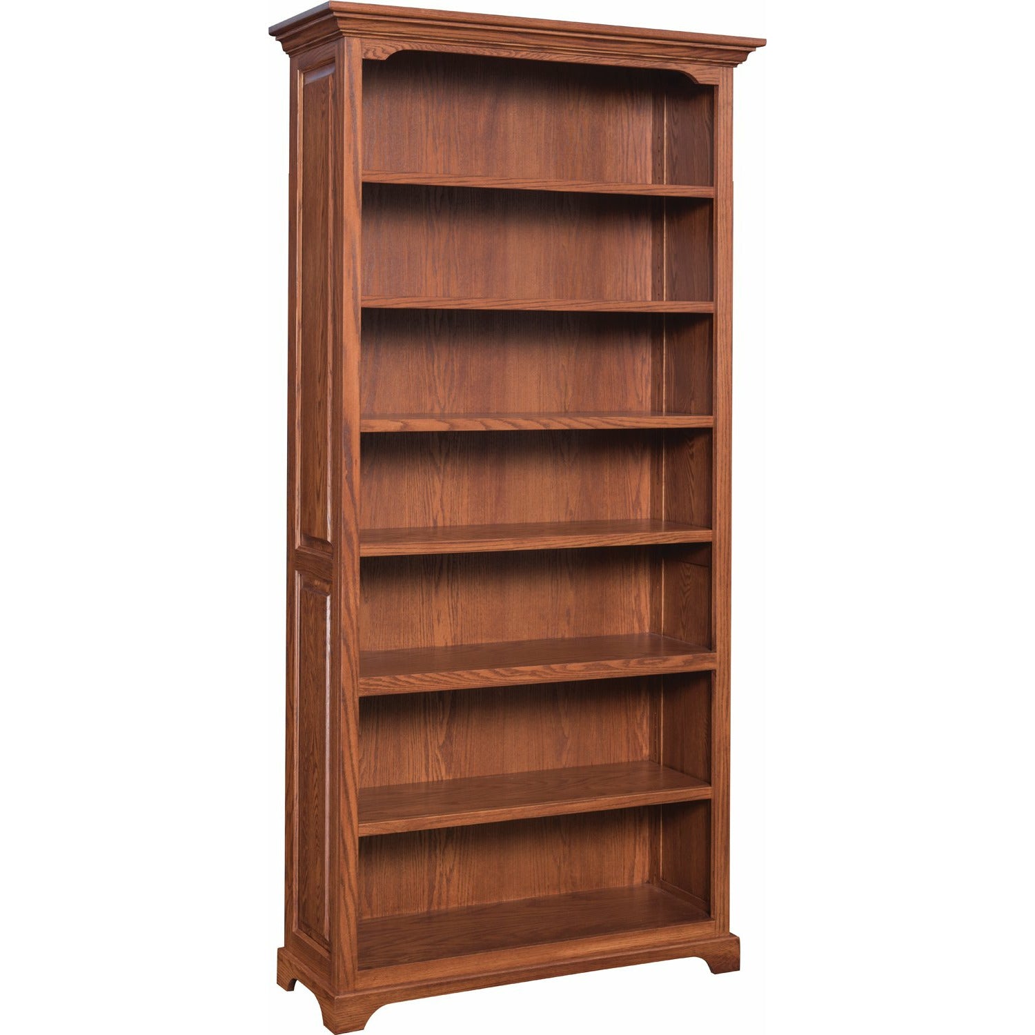 QW Amish Kingston Raised Panel 40 W Bookcases Quality Woods Furniture