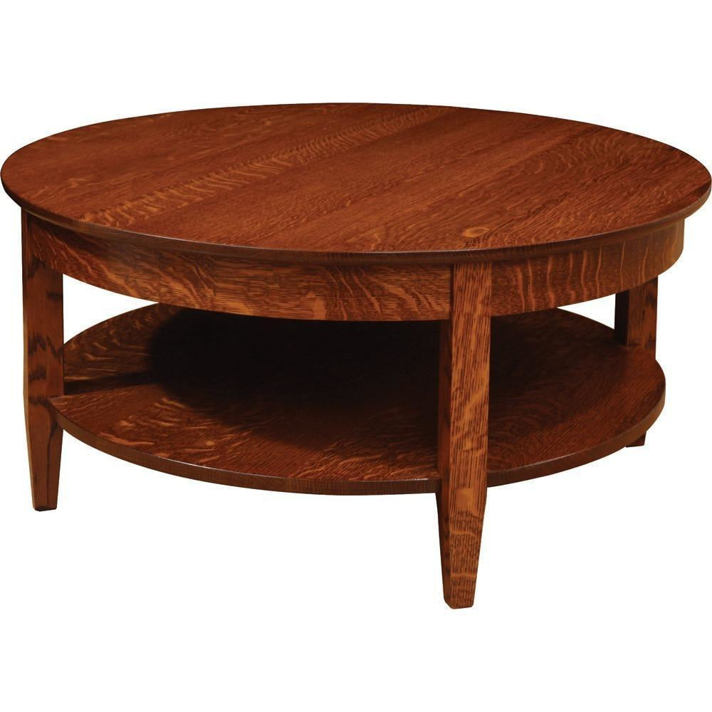 QW Amish Knob View Shaker 36 Round Coffee Table PXIA-0217