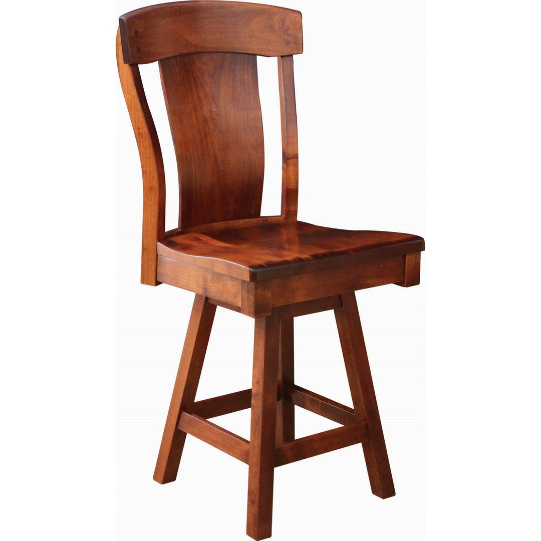 QW Amish Kowan Swivel Bar Chair