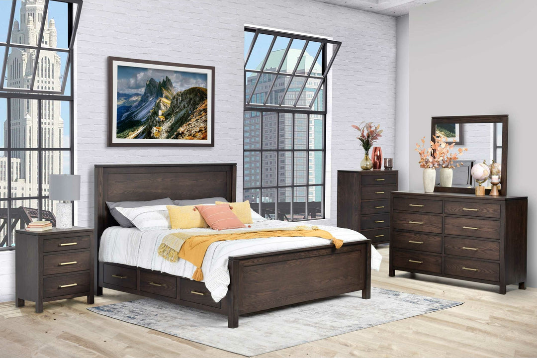 dresser storage beds Leon 5pc Set w/ Storage Bed