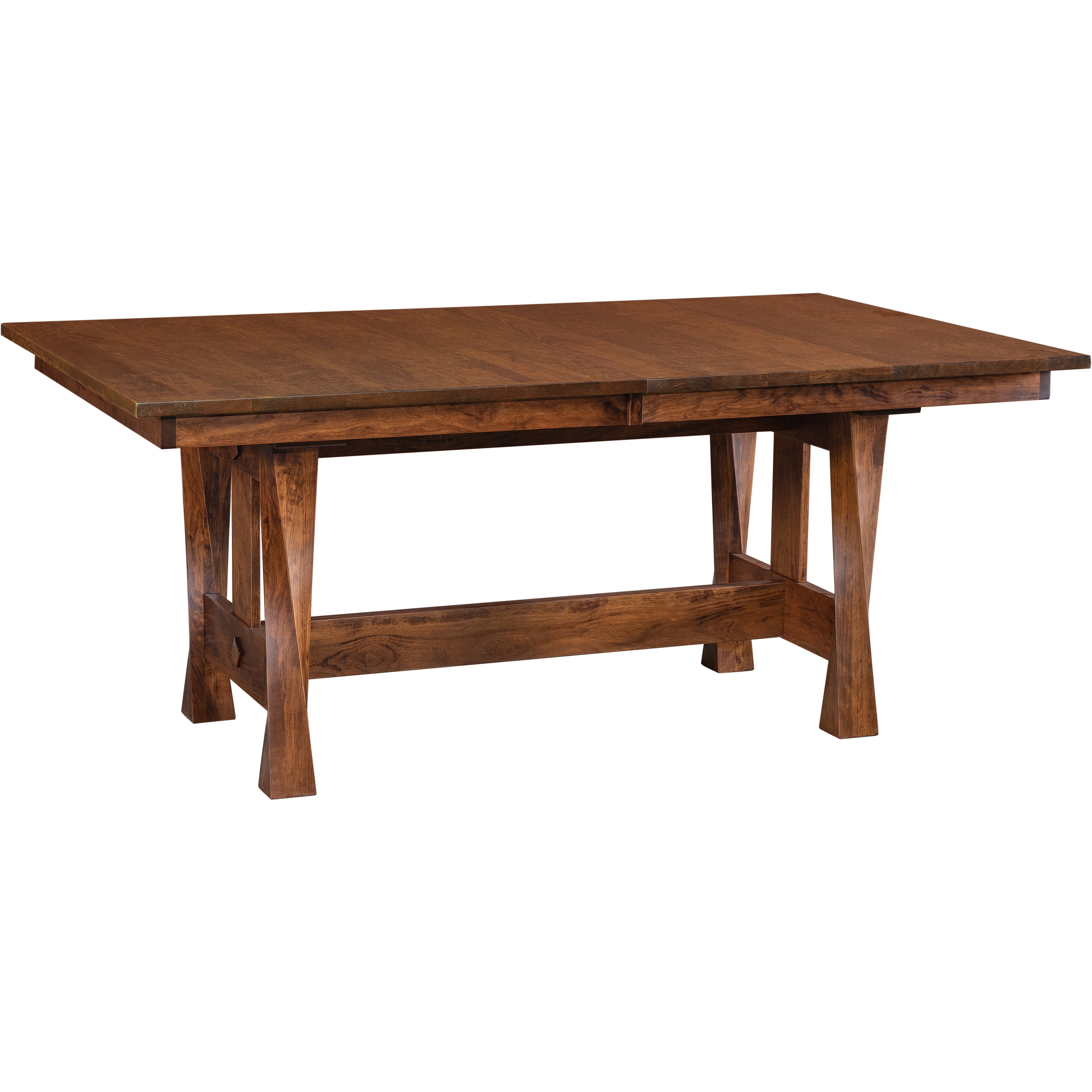 QW Amish Lexington Twist Trestle Table - Thumbnail 2