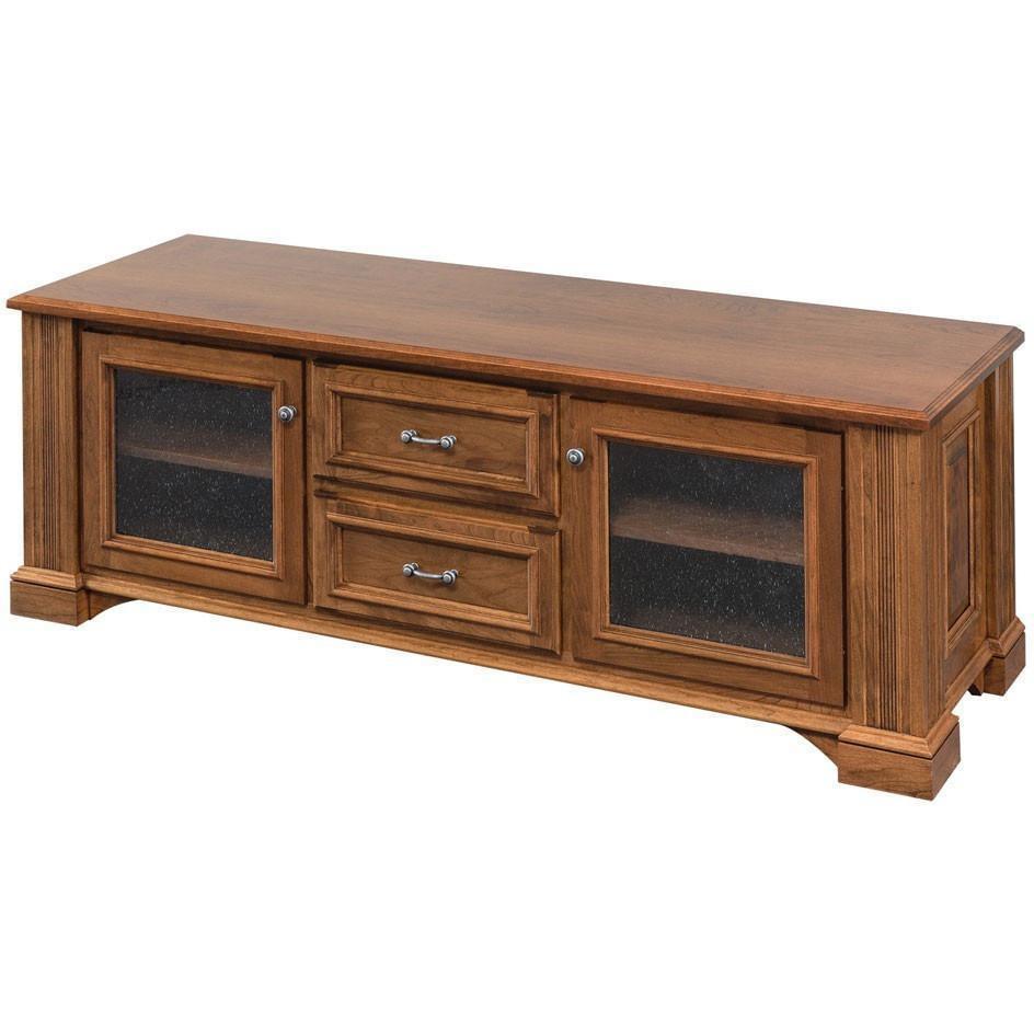 QW Amish Lincoln Entertainment TV Stand & Hutch - Thumbnail 2