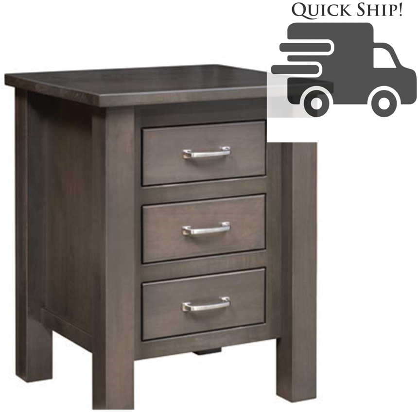 QW Amish Lindholt 3 Drawer 22" Nightstand