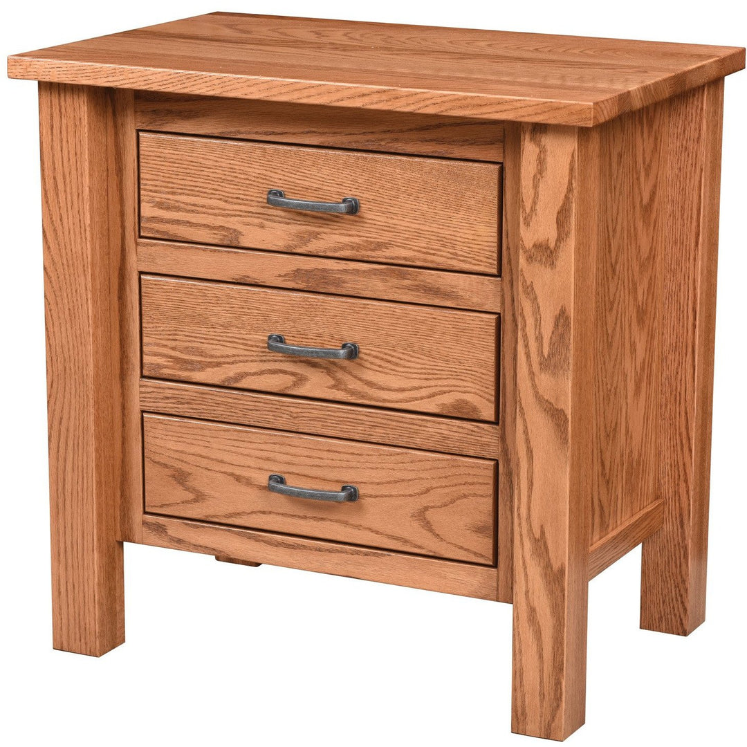 QW Amish Lindholt 3 Drawer Nightstand