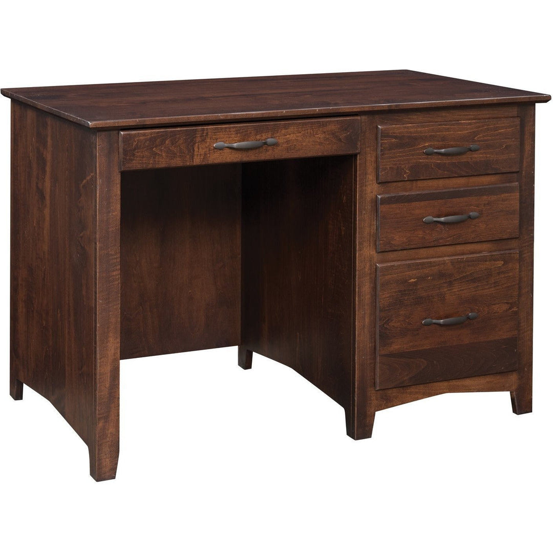 QW Amish Linwood 44" Single Pedestal Desk MEKH-LW-7844