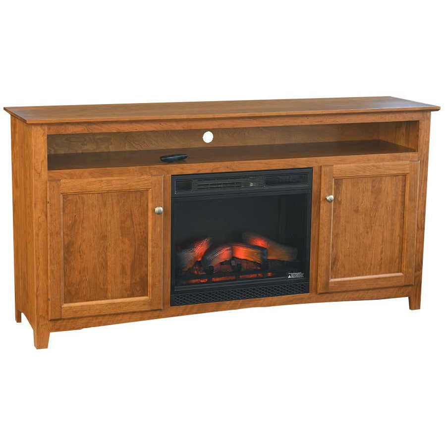 QW Amish Linwood 65" Fireplace Console