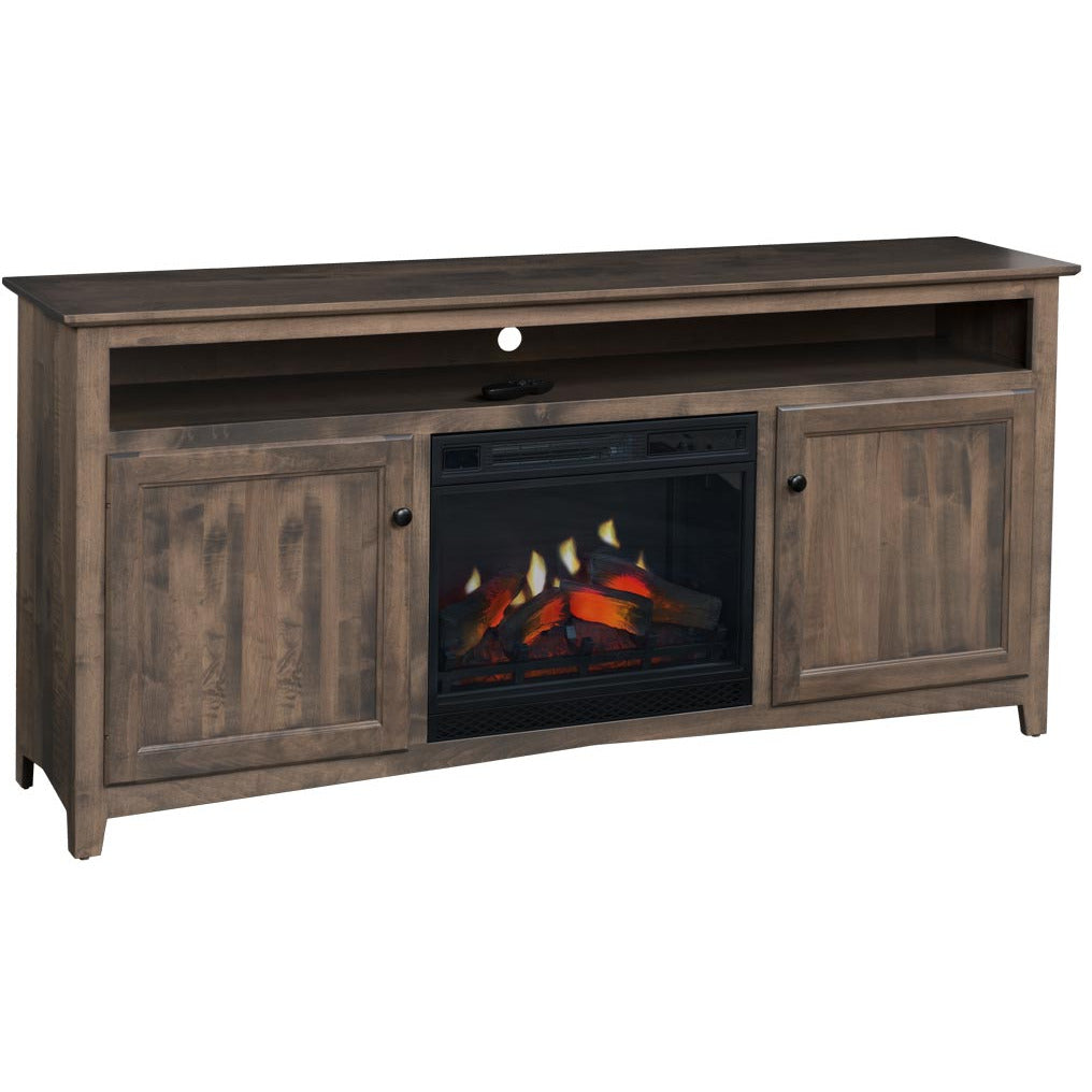 QW Amish Linwood 75 Fireplace Console – Quality Woods Furniture