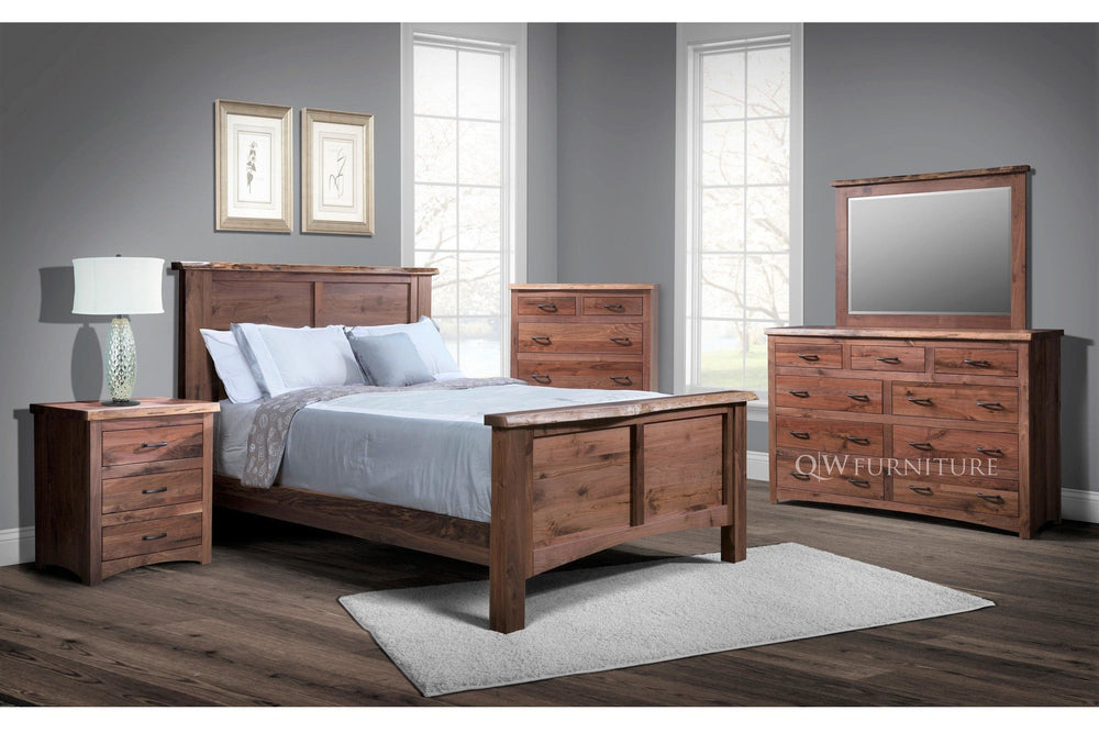 QW Amish Live Edge 5pc Set