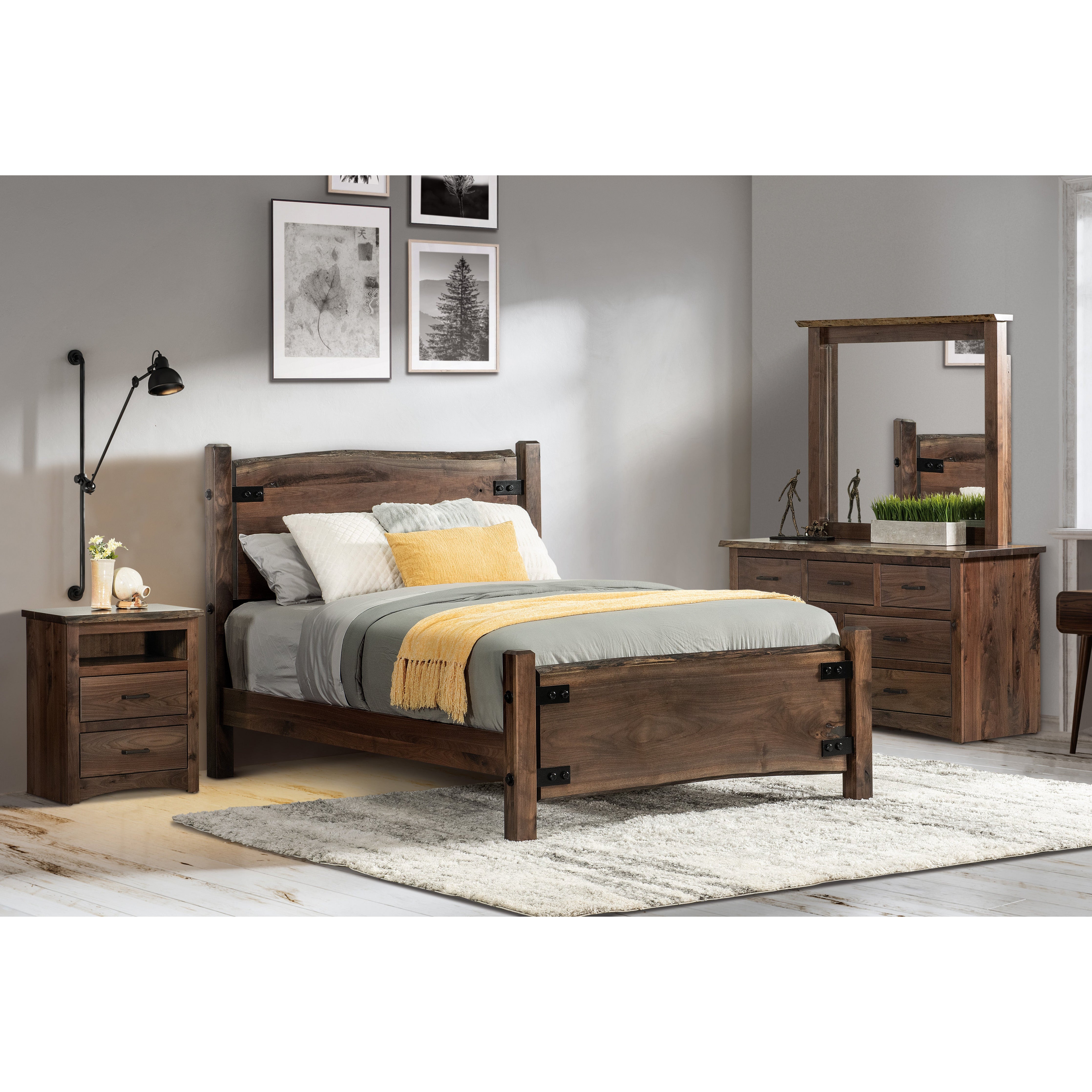 QW Amish Live Wood Bed - Thumbnail 3