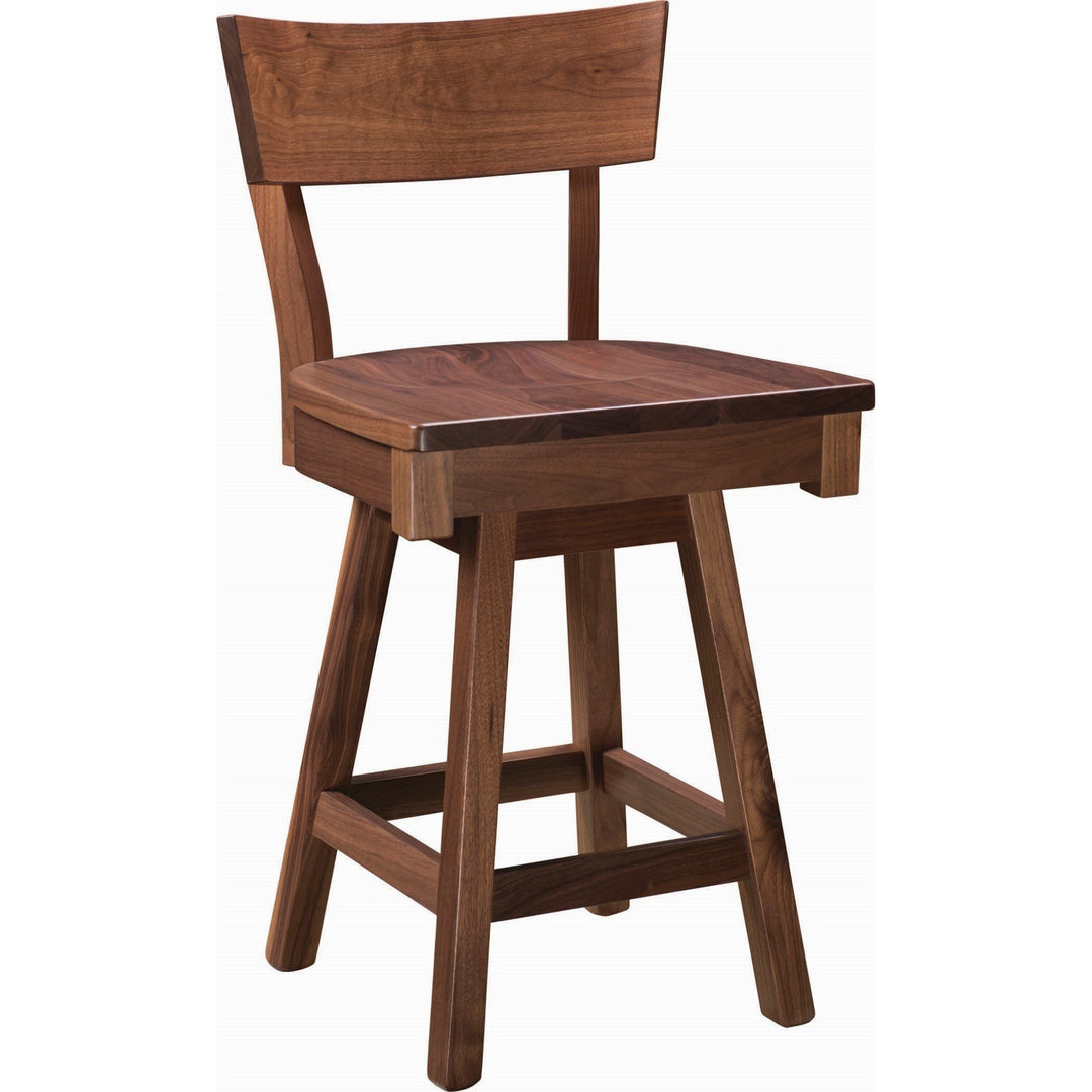 QW Amish Greenville Swivel Bar Chair