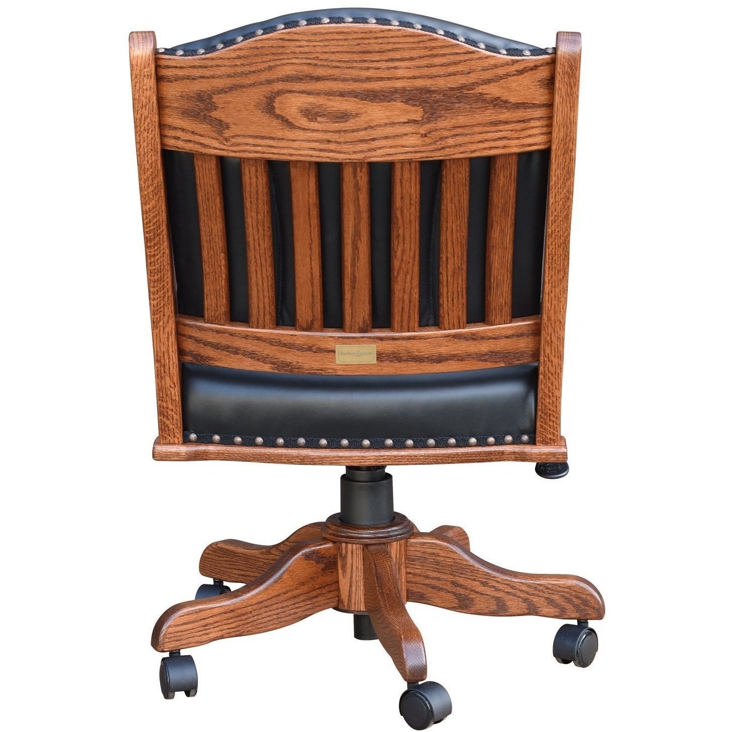 QW Amish Buckeye Side Desk Chair - Thumbnail 4