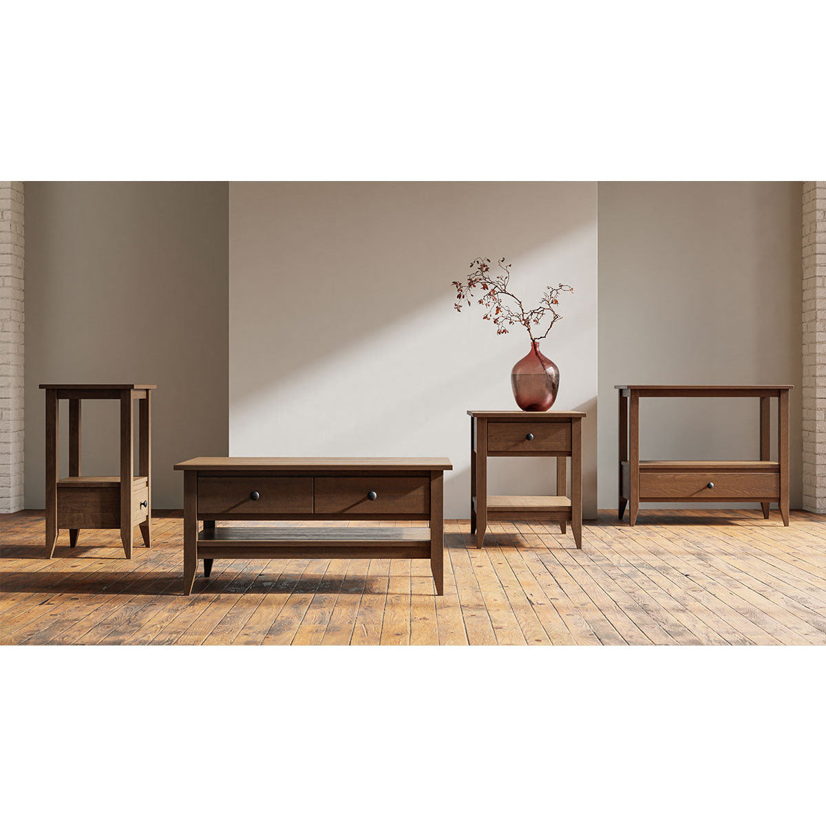 QW Amish Manhattan TV Stand - Thumbnail 5