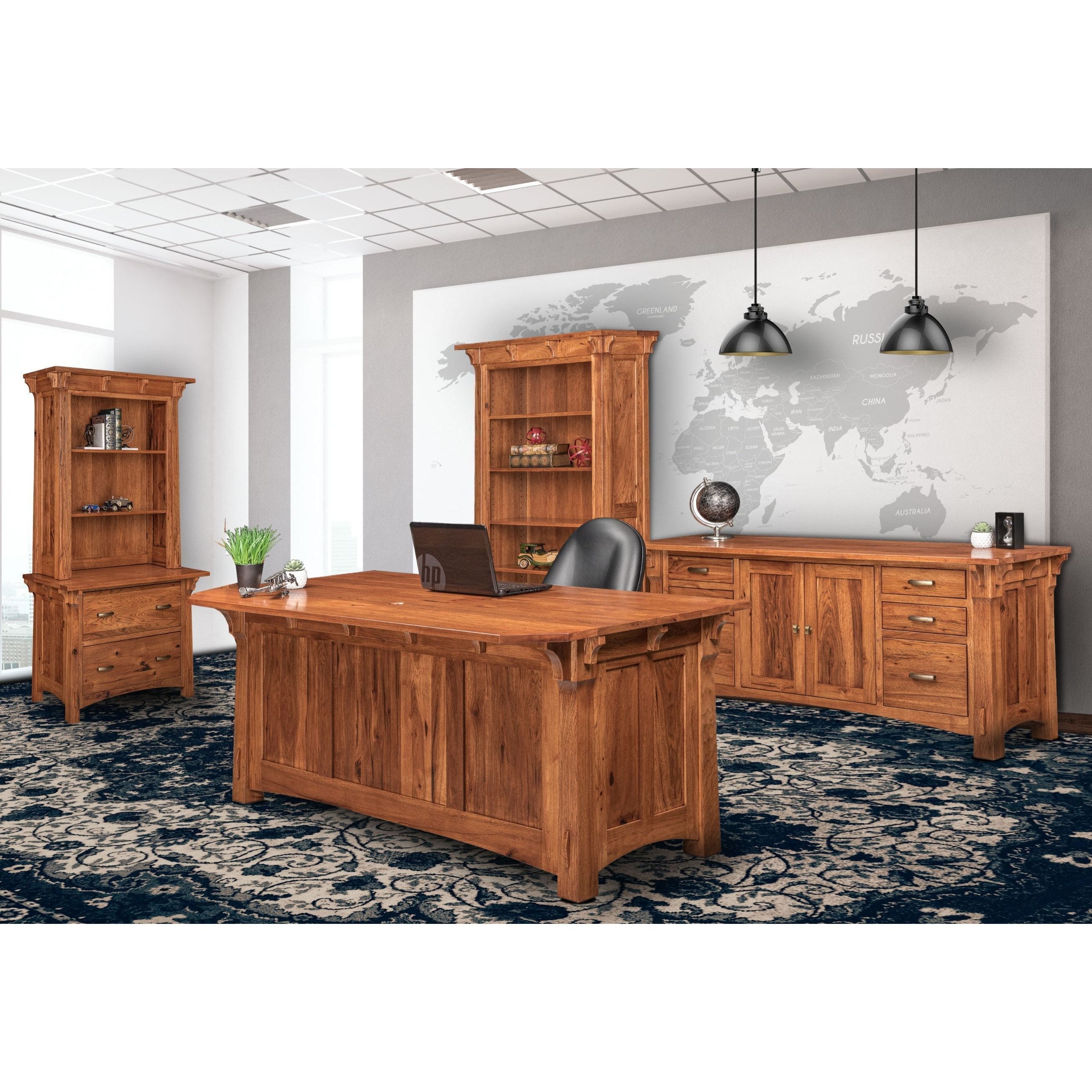 QW Amish Manitoba Executive Desk - Thumbnail 4