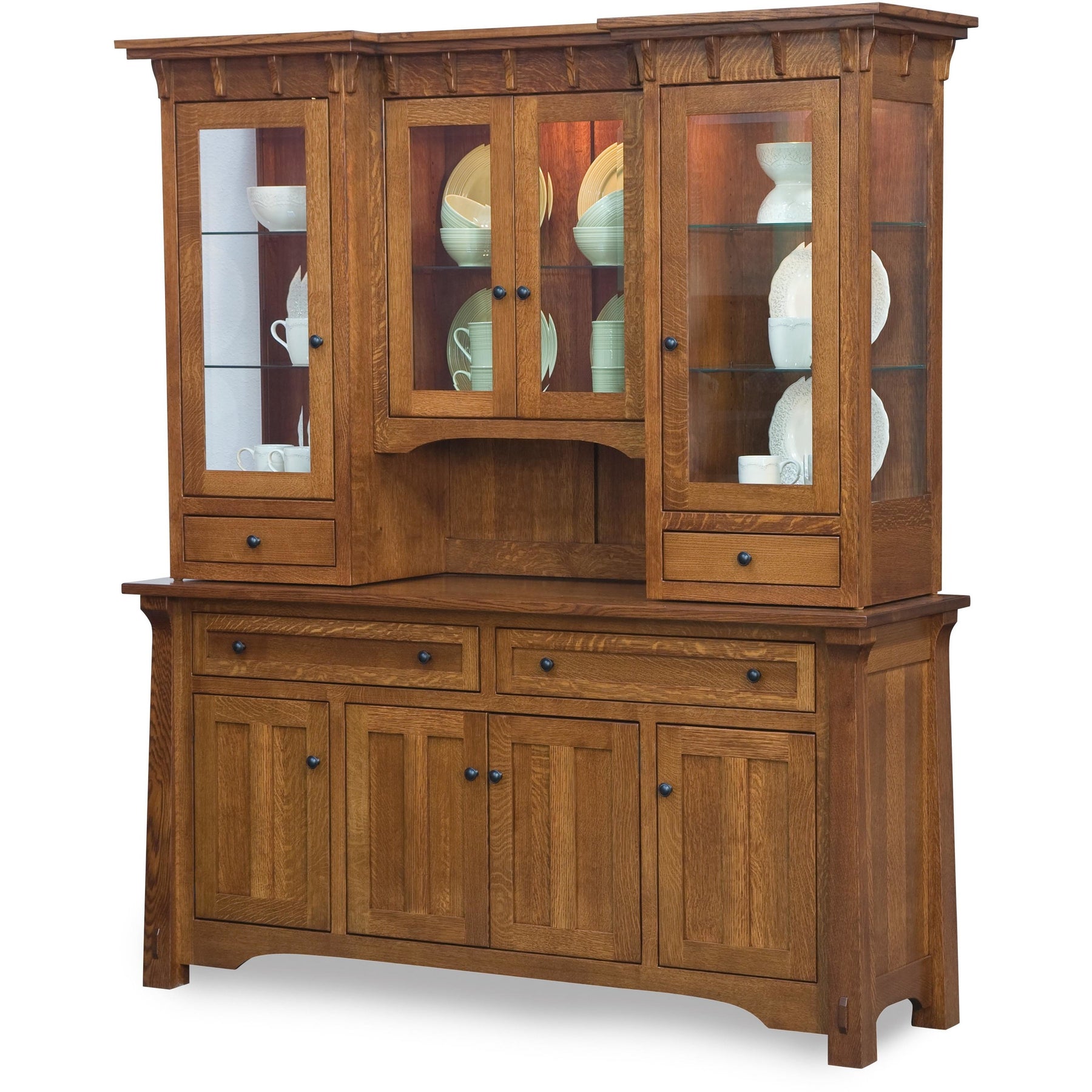 QW Amish Manitoba Hutch – Quality Woods Furniture