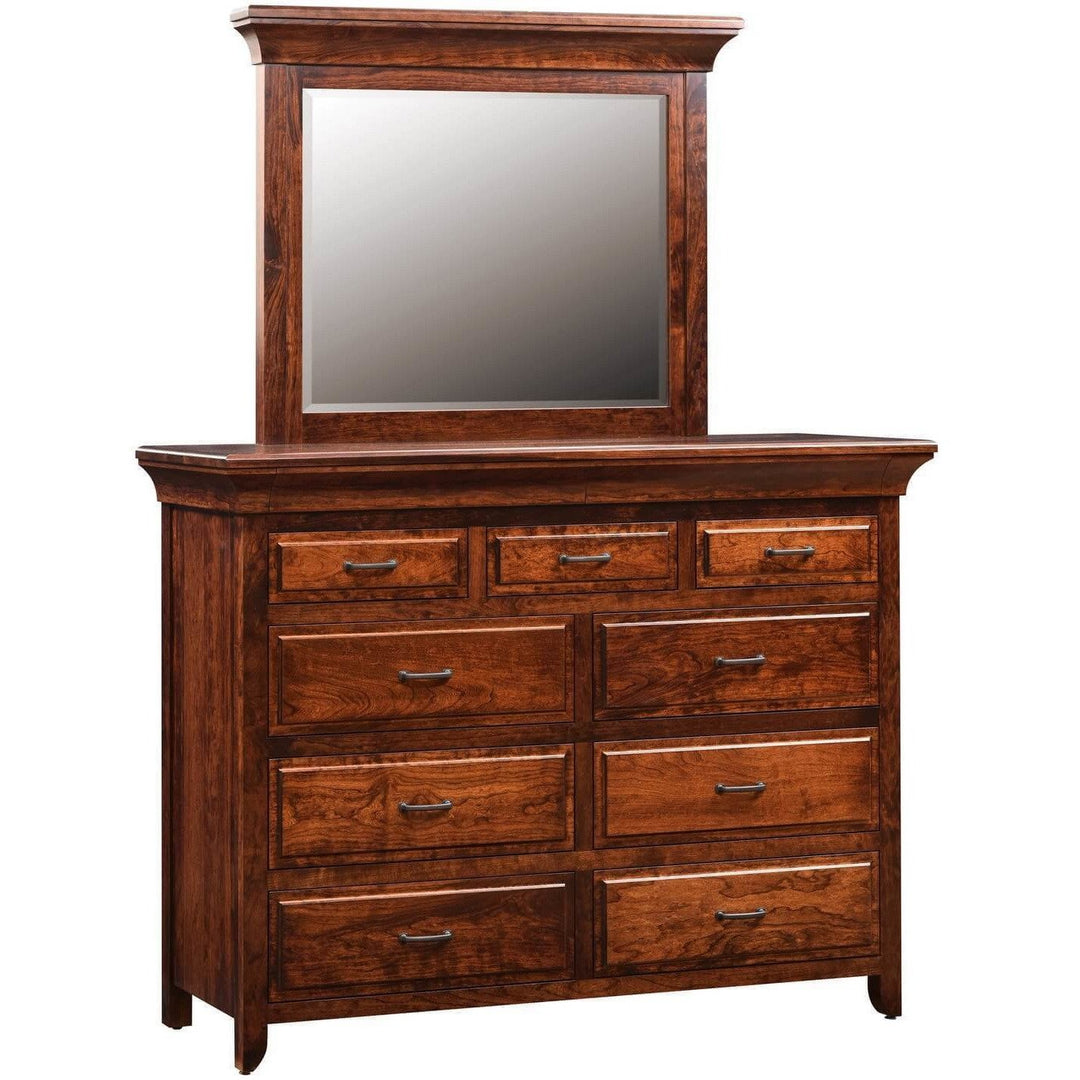 QW Amish Marcella High Dresser & Mirror
