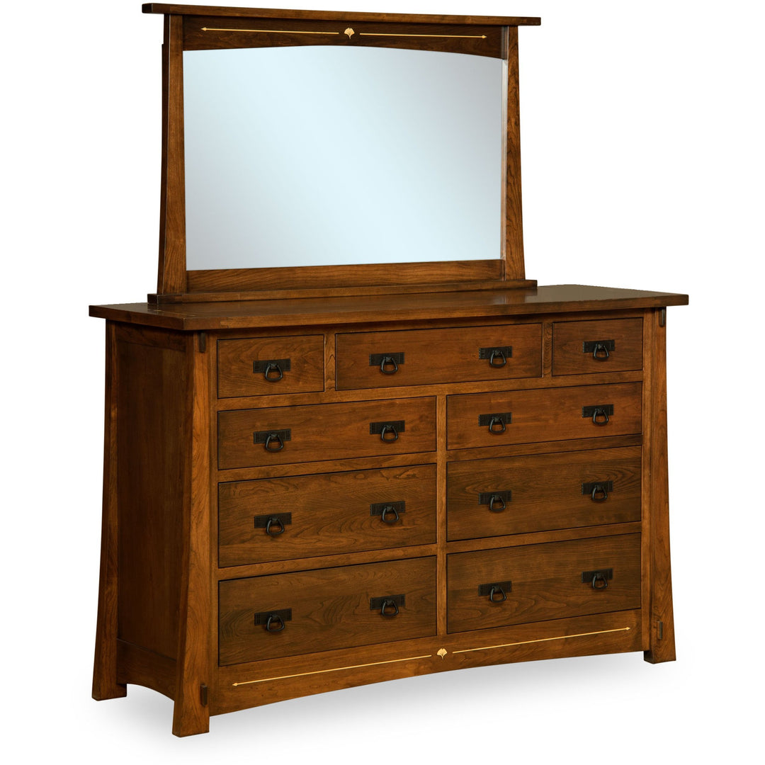 QW Amish Mesa Dresser with Optional Mirror