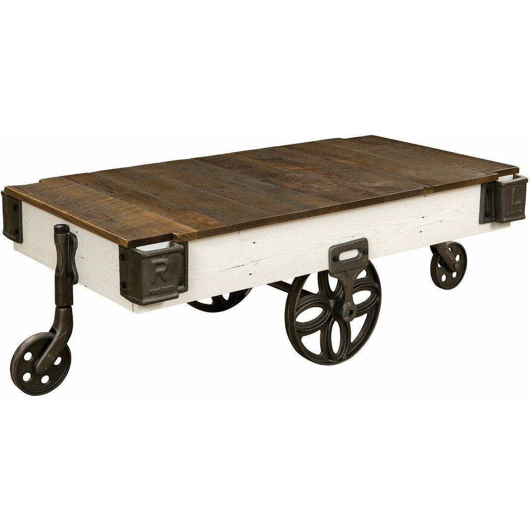 QW Amish Mill Cart Coffee Table SLKS-MT2448
