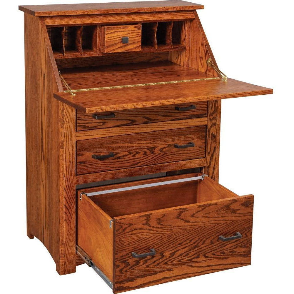 QW Amish Mission Drop Front Desk