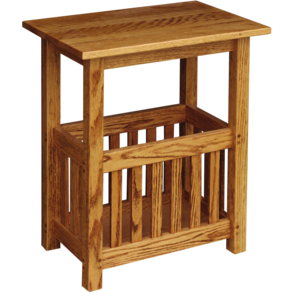 QW Amish Mission Magazine Stand End Table JPLW-M87