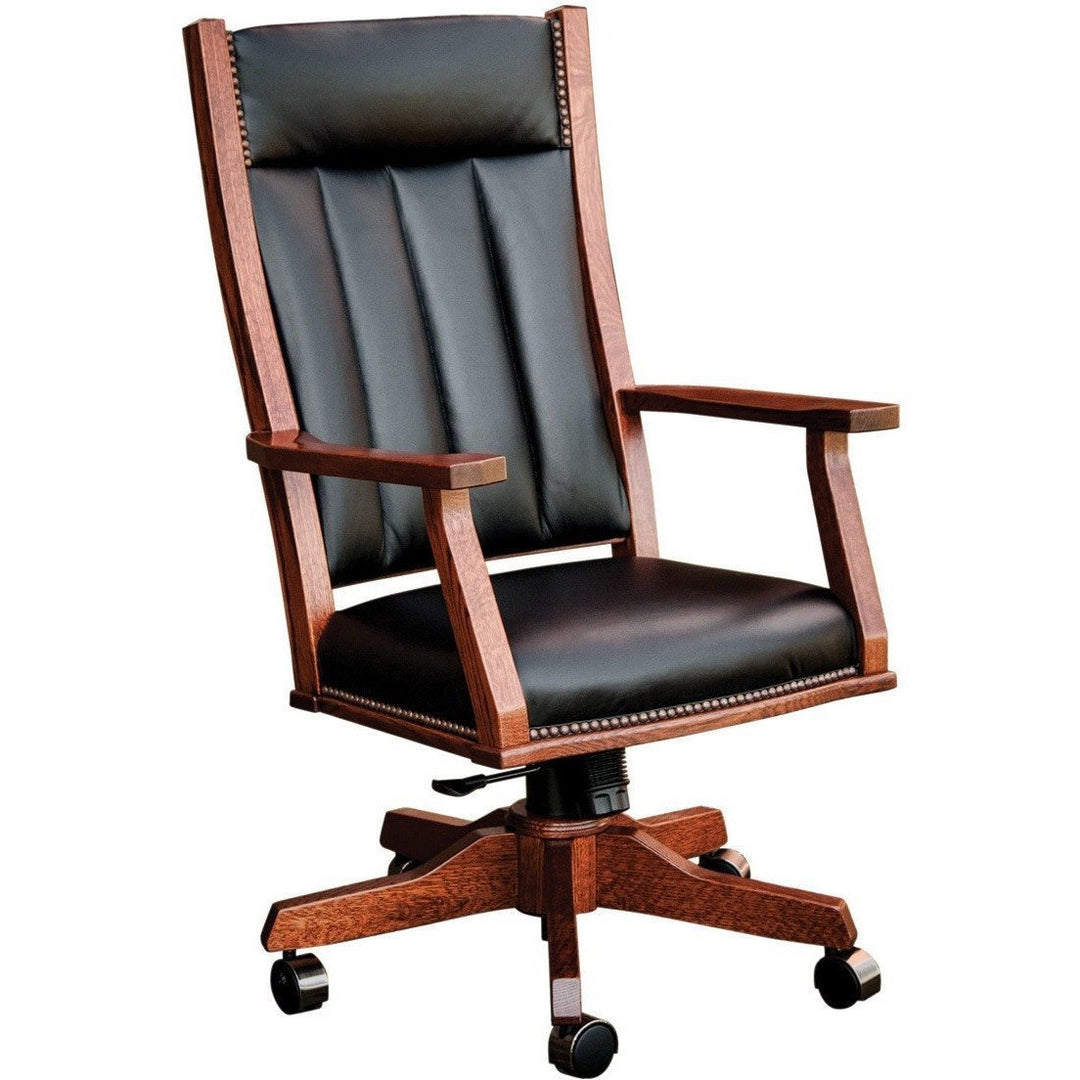 QW Amish Mission Office Chair (with gas lift) BUPE-MOC250