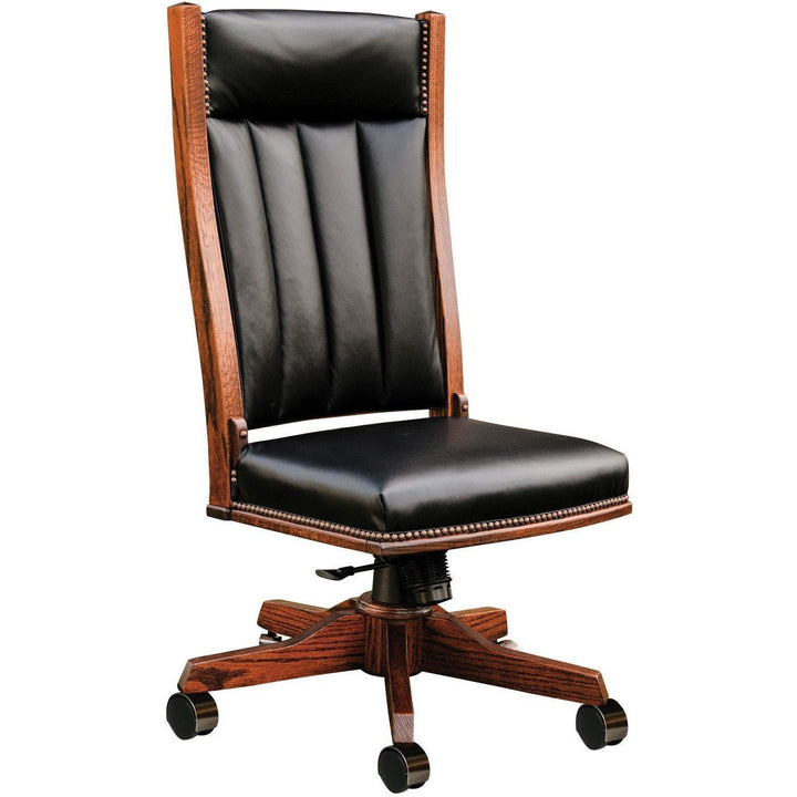 QW Amish Mission Side Desk Chair (with gas lift) BUPE-MSC260