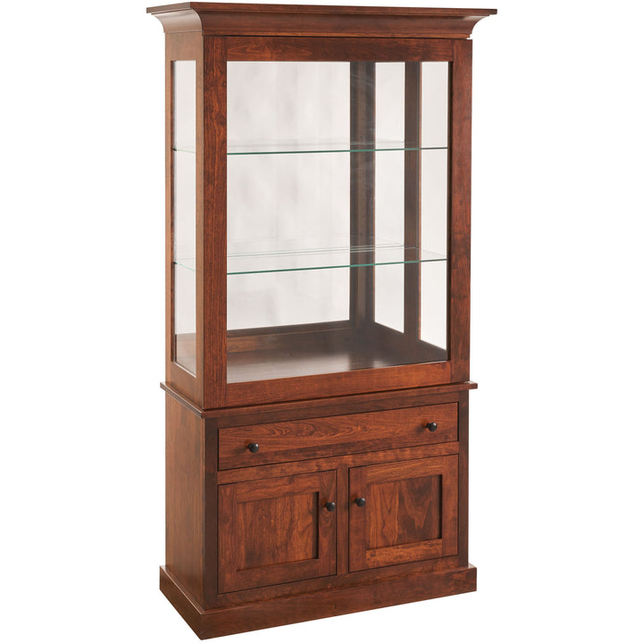 QW Amish Mission Sliding Door Curio