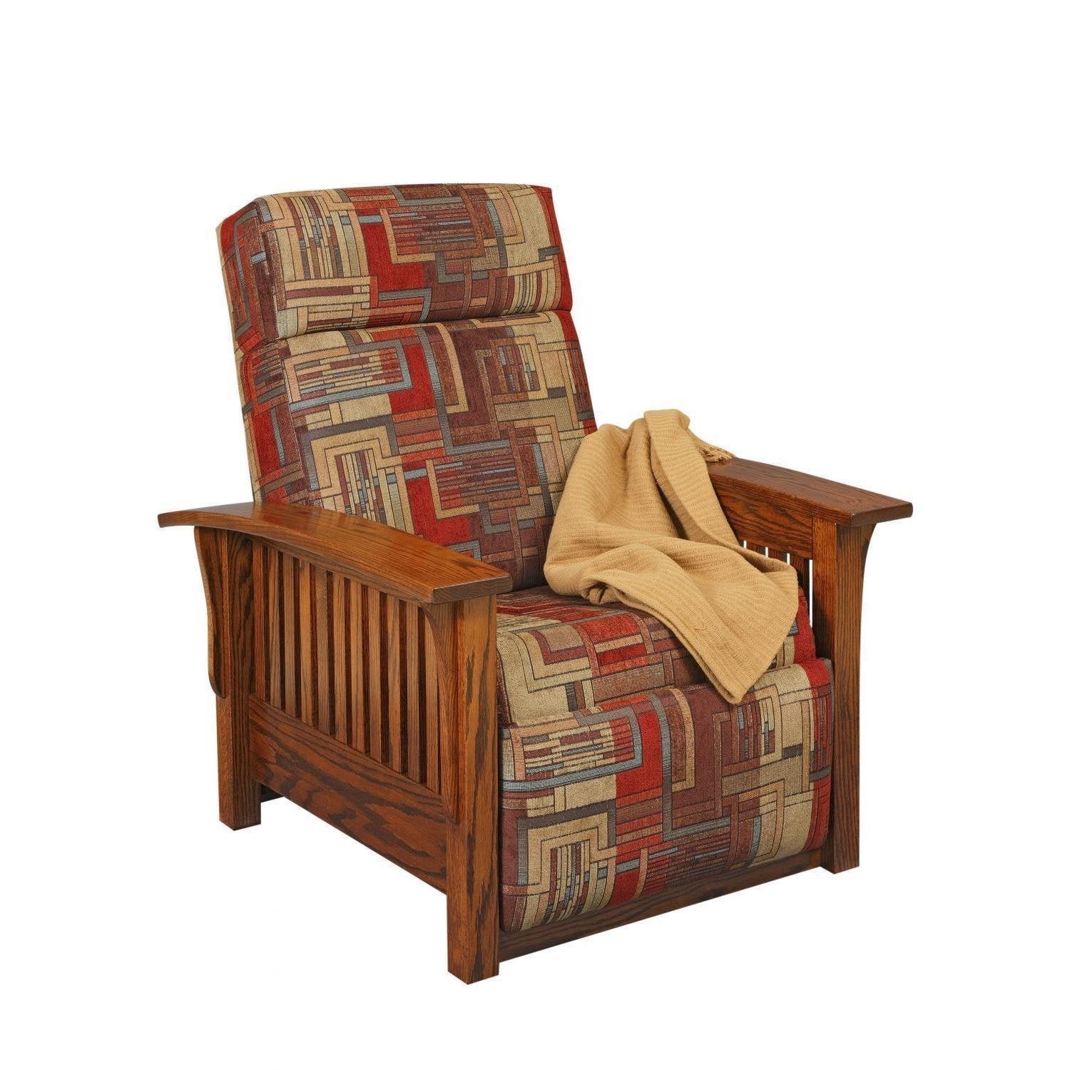 Mission style wall hugger shop recliner